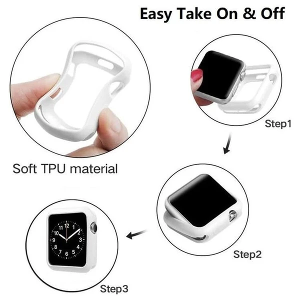 خرید کاور سیلیکونی مدل silicon bumper مناسب برای اپل واچ سری se/1/2/3/4/5/6/7/8/9/2021/2023/aluminum case سایز 45 میلی متری از دیجی اکسس