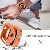 خرید کاور سیلیکونی مدل silicon bumper مناسب برای اپل واچ سری se/1/2/3/4/5/6/7/8/9/2021/2023/aluminum case سایز 45 میلی متری از دیجی اکسس