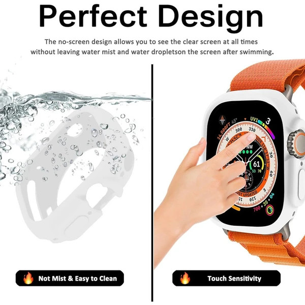 خرید کاور سیلیکونی مدل silicon bumper مناسب برای اپل واچ سری se/1/2/3/4/5/6/7/8/9/2021/2023/aluminum case سایز 45 میلی متری از دیجی اکسس