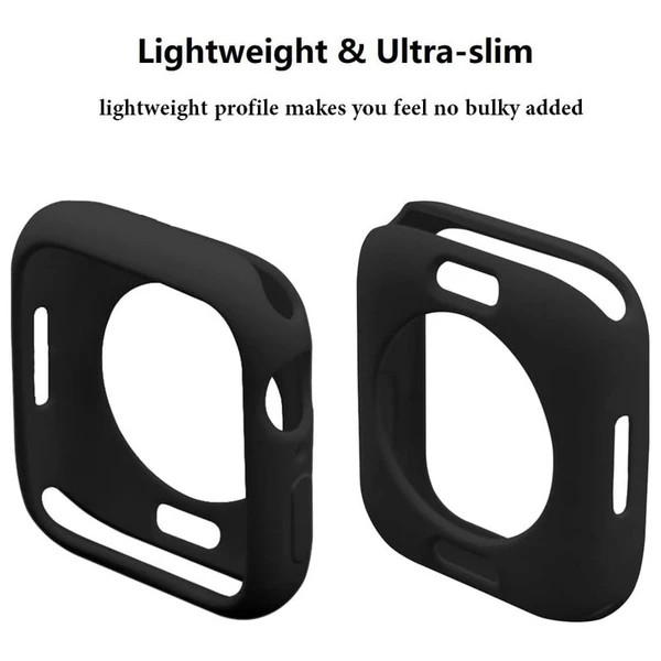 خرید کاور سیلیکونی مدل silicon bumper مناسب برای اپل واچ سری se/1/2/3/4/5/6/7/8/9/2021/2023/aluminum case سایز 45 میلی متری از دیجی اکسس