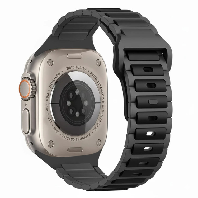 قیمت و خرید بند سیایکونی ضد حساسیت مدل Silicone Ripple برای اپل واچ سایز بندی کامل از دیجی اکسس