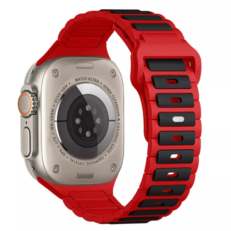 قیمت و خرید بند سیایکونی ضد حساسیت مدل Silicone Ripple برای اپل واچ سایز بندی کامل از دیجی اکسس