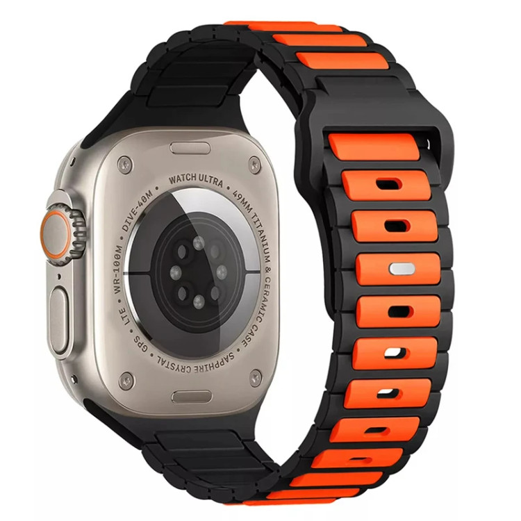 قیمت و خرید بند سیایکونی ضد حساسیت مدل Silicone Ripple برای اپل واچ سایز بندی کامل از دیجی اکسس