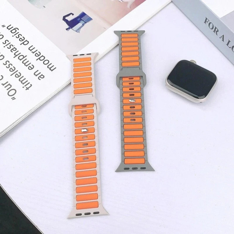 قیمت و خرید بند سیایکونی ضد حساسیت مدل Silicone Ripple برای اپل واچ سایز بندی کامل از دیجی اکسس