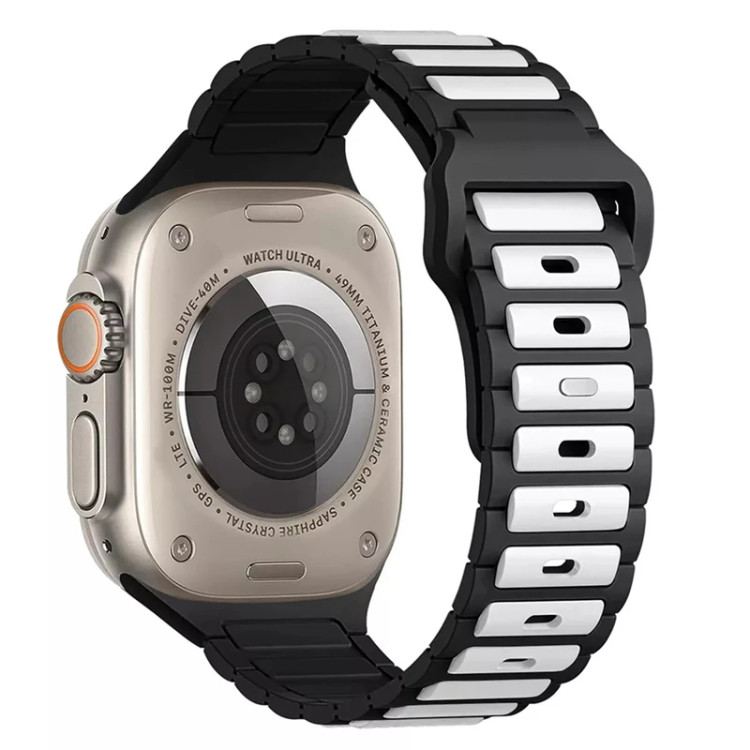 قیمت و خرید بند سیایکونی ضد حساسیت مدل Silicone Ripple برای اپل واچ سایز بندی کامل از دیجی اکسس