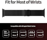 قیمت و خرید بند استیل میلانس اپل واچ با قفل پاراکورد مناسب برای سریApple wach band seri se/1/2/3/4/5/6/7/8/9 از دیجی اکسس