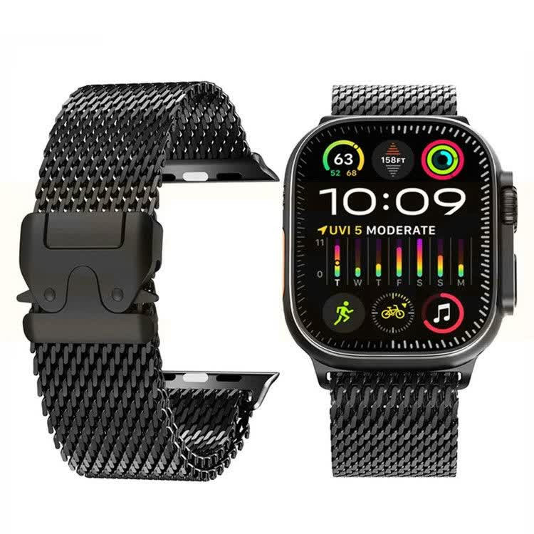 قیمت و خرید بند استیل میلانس اپل واچ با قفل پاراکورد مناسب برای سریApple wach band seri se/1/2/3/4/5/6/7/8/9 از دیجی اکسس