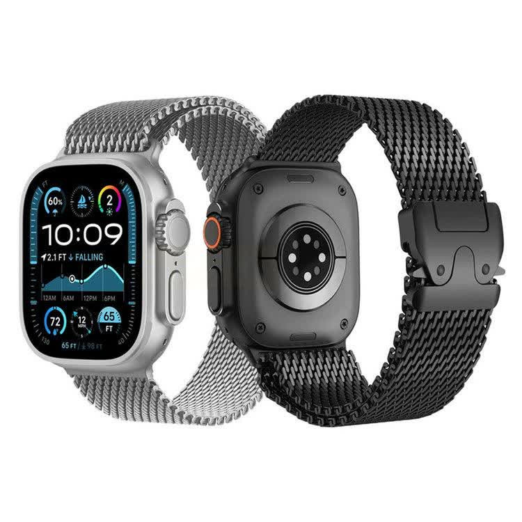 قیمت و خرید بند استیل میلانس اپل واچ با قفل پاراکورد مناسب برای سریApple wach band seri se/1/2/3/4/5/6/7/8/9 از دیجی اکسس