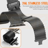 قیمت و خرید بند استیل میلانس اپل واچ با قفل پاراکورد مناسب برای سریApple wach band seri se/1/2/3/4/5/6/7/8/9 از دیجی اکسس