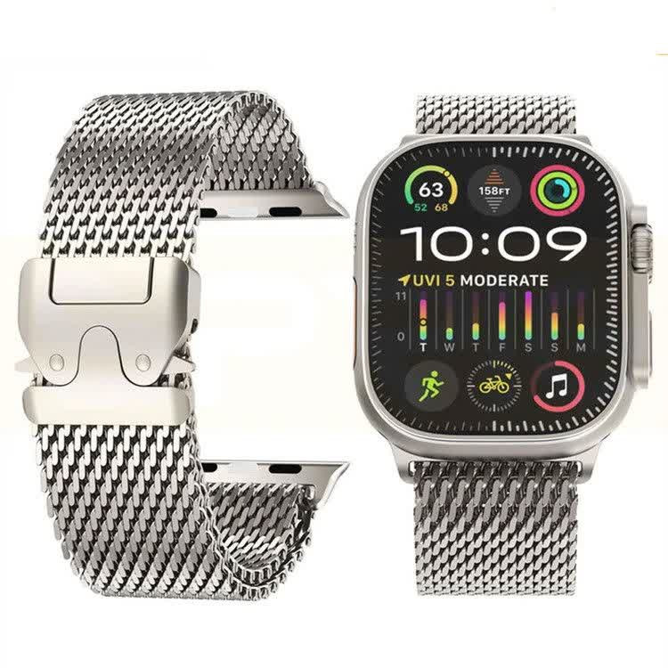 قیمت و خرید بند استیل میلانس اپل واچ با قفل پاراکورد مناسب برای سریApple wach band seri se/1/2/3/4/5/6/7/8/9 از دیجی اکسس
