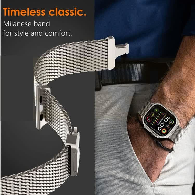 قیمت و خرید بند استیل میلانس اپل واچ با قفل پاراکورد مناسب برای سریApple wach band seri se/1/2/3/4/5/6/7/8/9 از دیجی اکسس