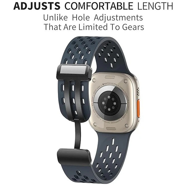 قیمت و خرید بند سیلیکونی Summer Sport-mag | بند اسپرت اپل واچ مدل 42/44/45/49mmهمراه زیبایی و راحتی از دیجی اکسس