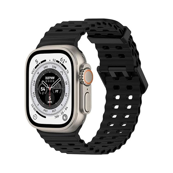 قیمت و خرید بند اپل واچ سیلیکونی موجدار با سگک مدل loop SPORT F برای ااپل واچ اولترا Ultra / Ultra2/Ultra3 49 mm ضد حساسیت و رنگ ثابت از دیجی اکسس