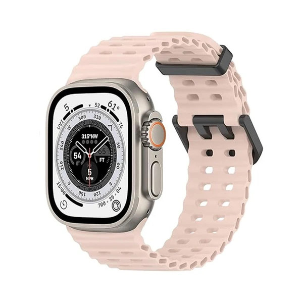 قیمت و خرید بند اپل واچ سیلیکونی موجدار با سگک مدل loop SPORT F برای ااپل واچ اولترا Ultra / Ultra2/Ultra3 49 mm ضد حساسیت و رنگ ثابت از دیجی اکسس