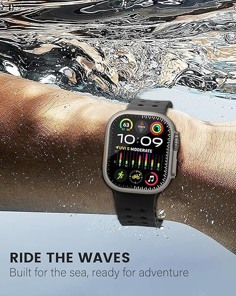 قیمت و خرید بند اپل واچ سیلیکونی موجدار با سگک مدل loop SPORT F برای ااپل واچ اولترا Ultra / Ultra2/Ultra3 49 mm ضد حساسیت و رنگ ثابت از دیجی اکسس