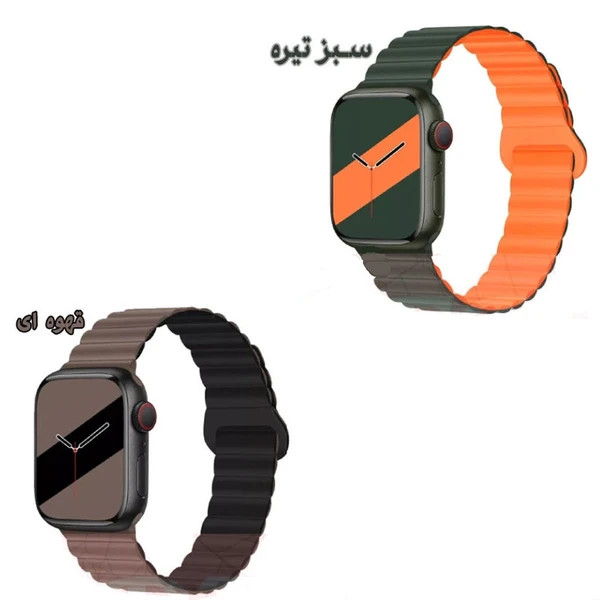 قیمت و خرید بند سیلیکونی تمام مگنتی اپل واچ - راحتی و استایل بینهایت در رنگهای متنوع مناسب برای اپل واچ سری Se/1/2/3/4/5/6/7/8/9/AluminumCase سایز 38/40/41 میلی متری از دیجی اکسس