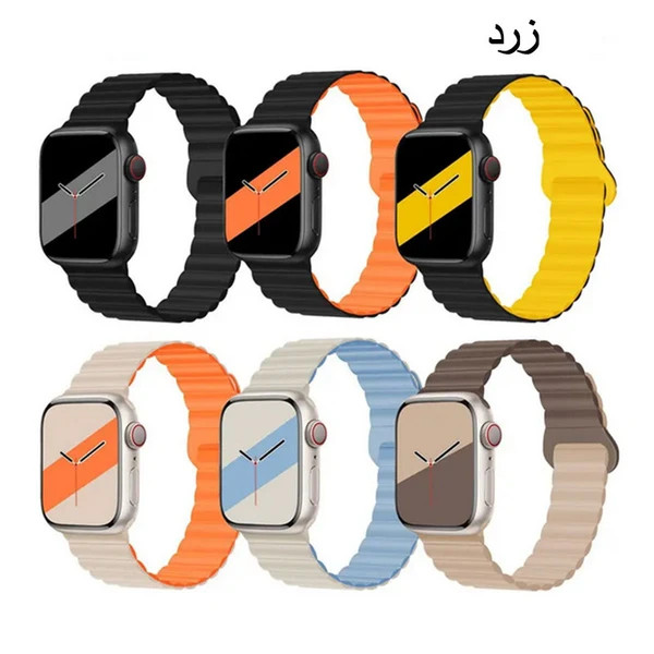 قیمت و خرید بند سیلیکونی تمام مگنتی اپل واچ - راحتی و استایل بینهایت در رنگهای متنوع مناسب برای اپل واچ سری Se/1/2/3/4/5/6/7/8/9/AluminumCase سایز 38/40/41 میلی متری از دیجی اکسس