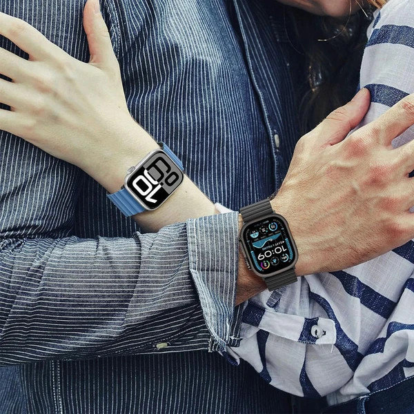 قیمت و خرید بند سیلیکونی تمام مگنتی اپل واچ - راحتی و استایل بینهایت در رنگهای متنوع مناسب برای اپل واچ سری Se/1/2/3/4/5/6/7/8/9/AluminumCase سایز 38/40/41 میلی متری از دیجی اکسس