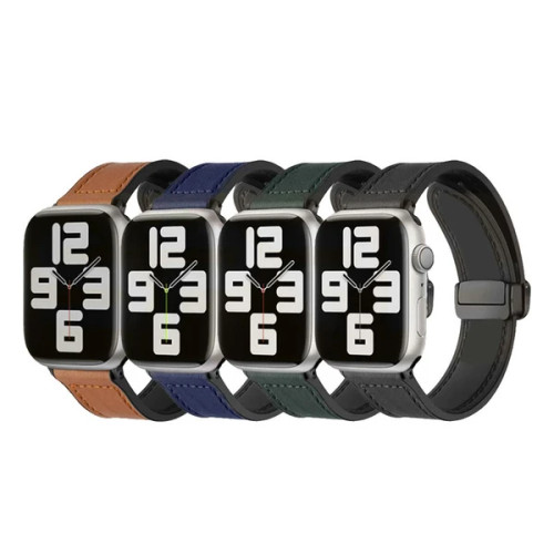 خرید بند چرم مدل Magnetic Leather مناسب اپل واچ سری Se/1/2/3/4/5/6/7/8/9/Ultra/Ultra2 سایز 42/44/45/49 میلیمتری از دیجی اکسس