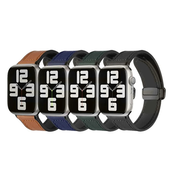 خرید بند چرم مدل Magnetic Leather مناسب اپل واچ سری Se/1/2/3/4/5/6/7/8/9/Ultra/Ultra2 سایز 42/44/45/49 میلیمتری از دیجی اکسس