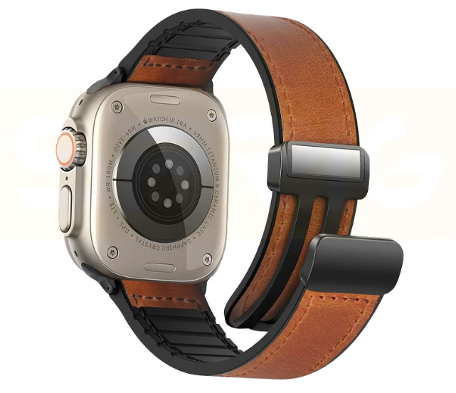 خرید بند چرم مدل Magnetic Leather مناسب اپل واچ سری Se/1/2/3/4/5/6/7/8/9/Ultra/Ultra2 سایز 42/44/45/49 میلیمتری از دیجی اکسس
