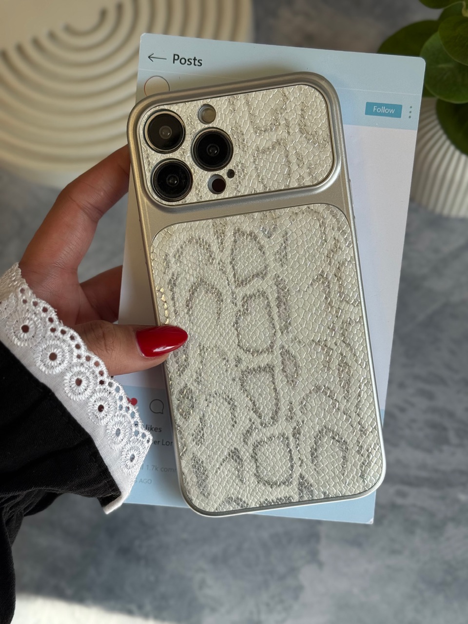 خرید قاب موبایل لاکچری طرح پوست مار | ترکیب ظرافت و محافظت از دیجی اکسس