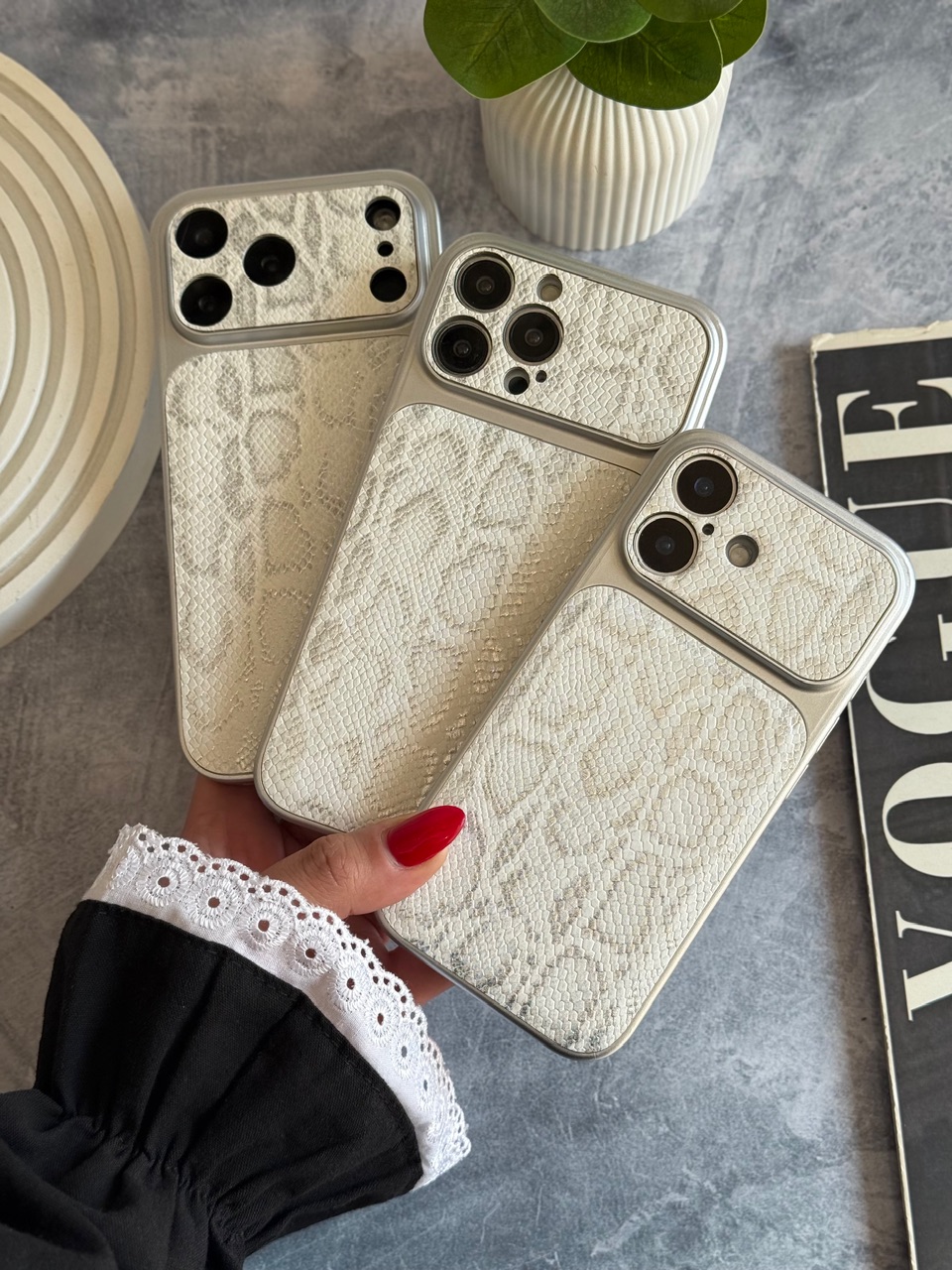 خرید قاب موبایل لاکچری طرح پوست مار | ترکیب ظرافت و محافظت از دیجی اکسس