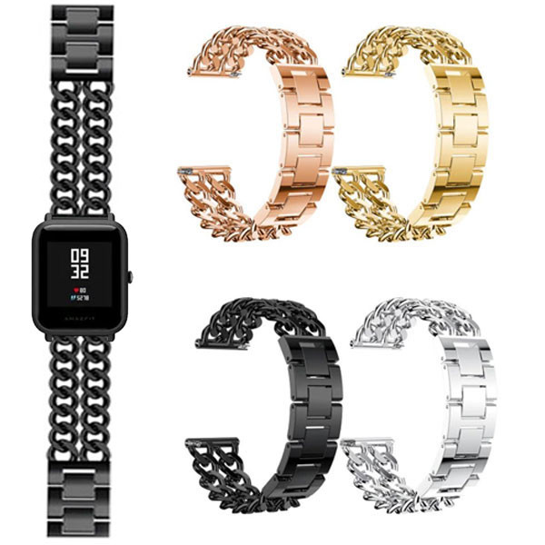 قیمت و خرید بند ساعت هوشمند مدل کارتیه امیزفیت Amazfit Bip Lite استیل ضد حساسیت Xiaomi Amazfit Bip Lite Cartier Chain Band