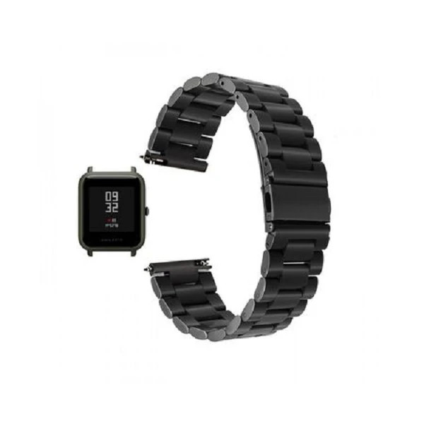قیمت و خرید بند فلزی/ استیل بند سه مهره طرح 3Bead ساعت هوشمند شیائومی امازفیت لایت Amazfit Bip Lite از دیجی اکسس