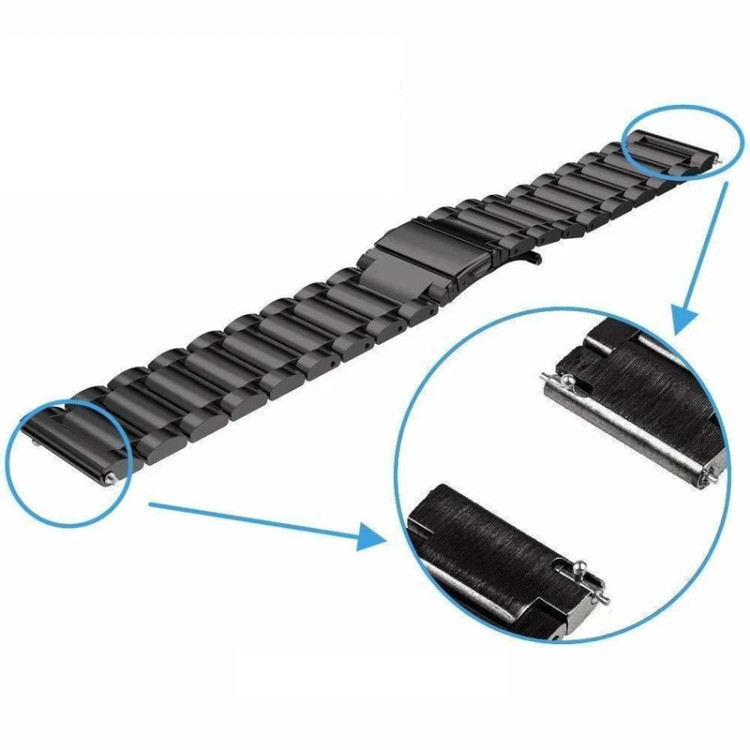 قیمت و خرید بند فلزی/ استیل بند سه مهره طرح 3Bead ساعت هوشمند شیائومی امازفیت لایت Amazfit Bip Lite از دیجی اکسس