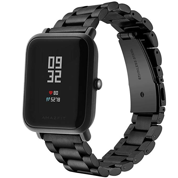 قیمت و خرید بند فلزی/ استیل بند سه مهره طرح 3Bead ساعت هوشمند شیائومی امازفیت لایت Amazfit Bip Lite از دیجی اکسس
