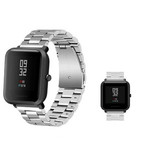 قیمت و خرید بند فلزی/ استیل بند سه مهره طرح 3Bead ساعت هوشمند شیائومی امازفیت لایت Amazfit Bip Lite از دیجی اکسس