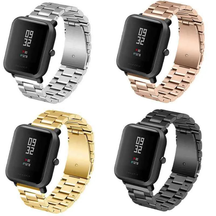 قیمت و خرید بند فلزی/ استیل بند سه مهره طرح 3Bead ساعت هوشمند شیائومی امازفیت لایت Amazfit Bip Lite از دیجی اکسس