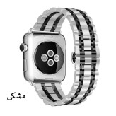 قیمت و خرید بند استیل / فلزی مناسب برای ساعت هوشمند مدل 7Bead SLV 2C مناسب برای اپل واچ 38 mm سری 3 از دیجی اکسس