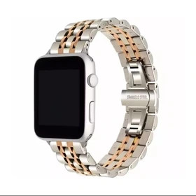 قیمت و خرید بند استیل / فلزی مناسب برای ساعت هوشمند مدل 7Bead SLV 2C بند استیل / فلزی ساعت هوشمند مناسب برای اپل واچ 42 mm سری 10 از دیجی اکسس