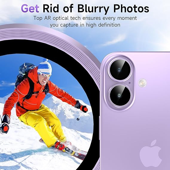 قیمت و خرید محافظ لنز دوربین رینگی مدل مناسب برای گوشی موبایل اپل Lens Protector for iphone 16/16 Plus از دیجی اکسس