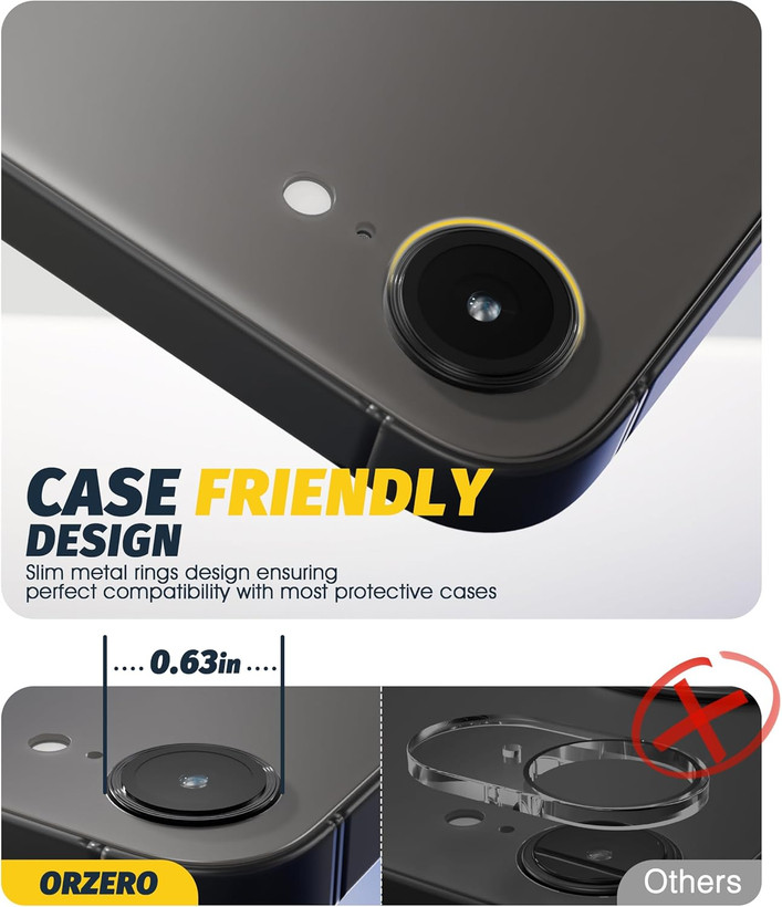 قیمت و خرید محافظ لنز دوربین رینگی مدل مناسب برای گوشی موبایل اپل lens protector for iPhone 16e از دیجی اکسس