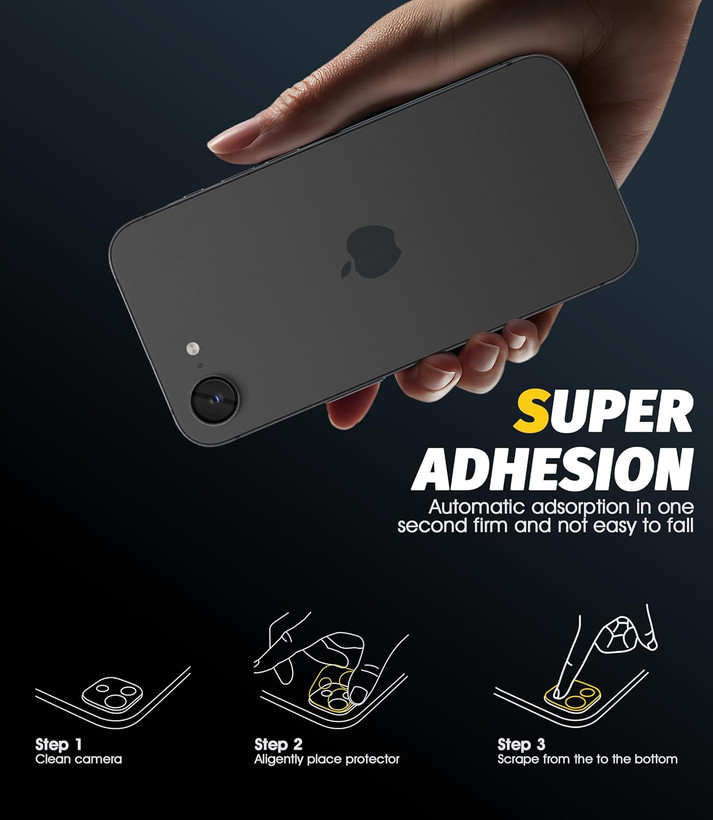 قیمت و خرید محافظ لنز دوربین رینگی مدل مناسب برای گوشی موبایل اپل lens protector for iPhone 16e از دیجی اکسس