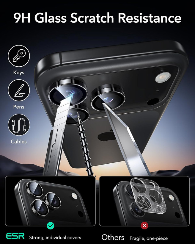 قیمت و خرید محافظ لنز دوربین رینگی مدل مناسب برای گوشی موبایل اپل lens protector for iPhone 17 Pro از دیجی اکسس