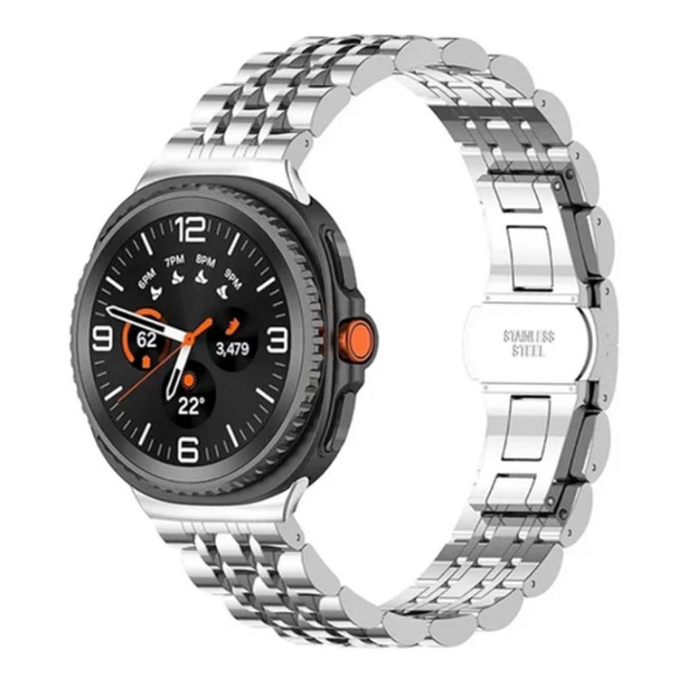 قیمت و خرید بند استیل/فلزی 7مهره مناسب ساعت سامسونگ گلکسی واچ 8 / Galaxy Watch 8 44mm (ضد زنگ) از دیجی اکسس