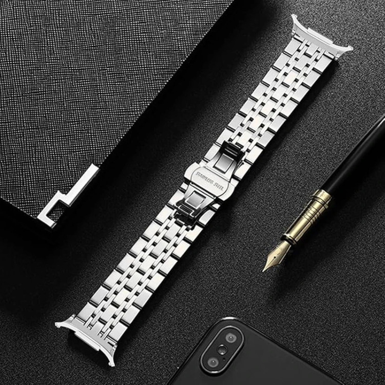 قیمت و خرید بند استیل/فلزی 7مهره مناسب ساعت سامسونگ گلکسی واچ 8 / Galaxy Watch 8 44mm (ضد زنگ) از دیجی اکسس