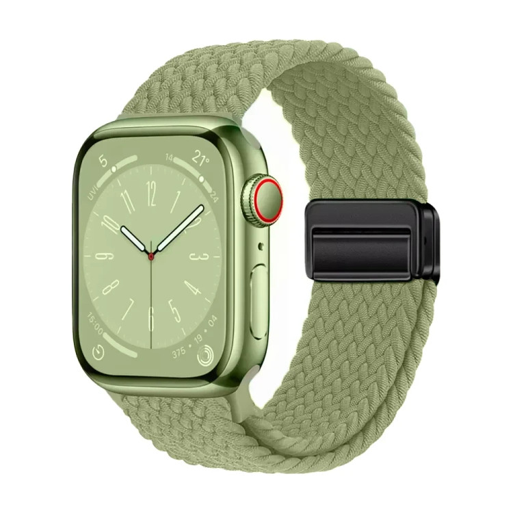 خرید بند کنفی بافت سولو با قفل مگنتی اپل واچ سری 9 سایز بندی کامل در 50 رنگ متنوع با کیفیت بالا از دیجی اکسس