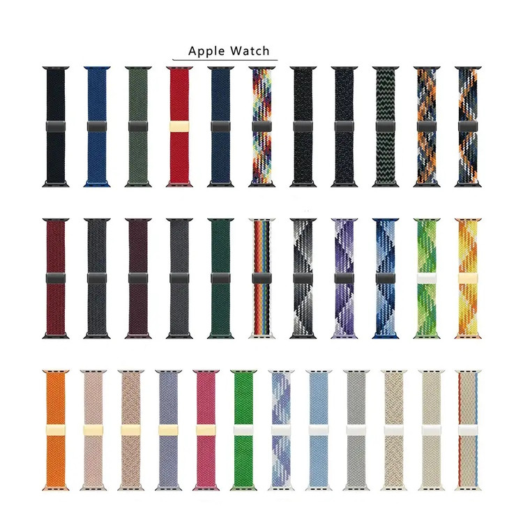 خرید بند کنفی بافت سولو با قفل مگنتی اپل واچ سری 9 سایز بندی کامل در 50 رنگ متنوع با کیفیت بالا از دیجی اکسس