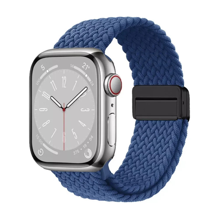 خرید بند کنفی بافت سولو با قفل مگنتی اپل واچ سری 9 سایز بندی کامل در 50 رنگ متنوع با کیفیت بالا از دیجی اکسس