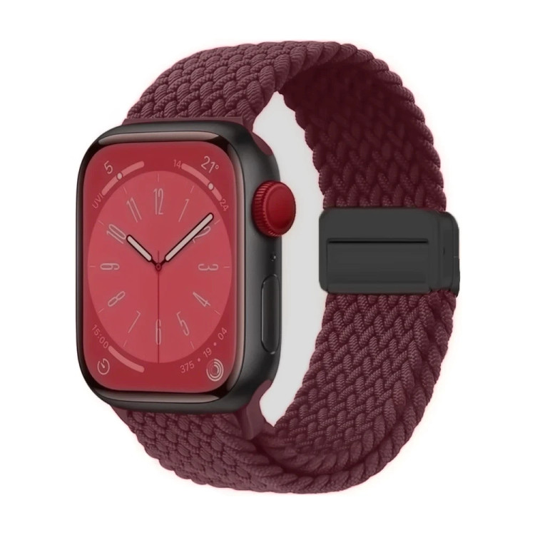 خرید بند کنفی بافت سولو با قفل مگنتی اپل واچ سری 9 سایز بندی کامل در 50 رنگ متنوع با کیفیت بالا از دیجی اکسس