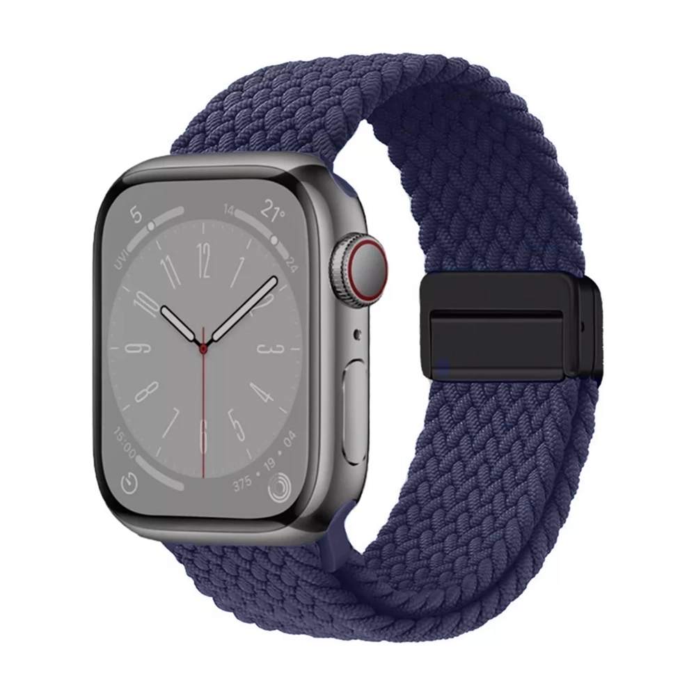 خرید بند کنفی بافت سولو با قفل مگنتی اپل واچ سری 9 سایز بندی کامل در 50 رنگ متنوع با کیفیت بالا از دیجی اکسس