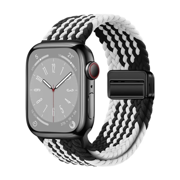 خرید بند کنفی بافت سولو با قفل مگنتی اپل واچ سری سایز بندی کامل در 50 رنگ متنوع با کیفیت بالا از دیجی اکسس