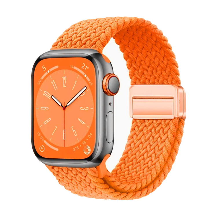 خرید بند کنفی بافت سولو با قفل مگنتی اپل واچ سری 9 سایز بندی کامل در 50 رنگ متنوع با کیفیت بالا از دیجی اکسس