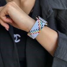 خرید بند کنفی بافت سولو با قفل مگنتی اپل واچ سری 9 سایز بندی کامل در 50 رنگ متنوع با کیفیت بالا از دیجی اکسس