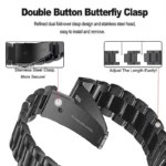قیمت و خرید بند استیل ضد زنگ مدل 3Bead GRDH مناسب برای ساعت هوشمند سامسونگ Galaxy Watch 8 40mm به همراه کاور در دورنگ مشکی و نقره ای از دیجی اکسس